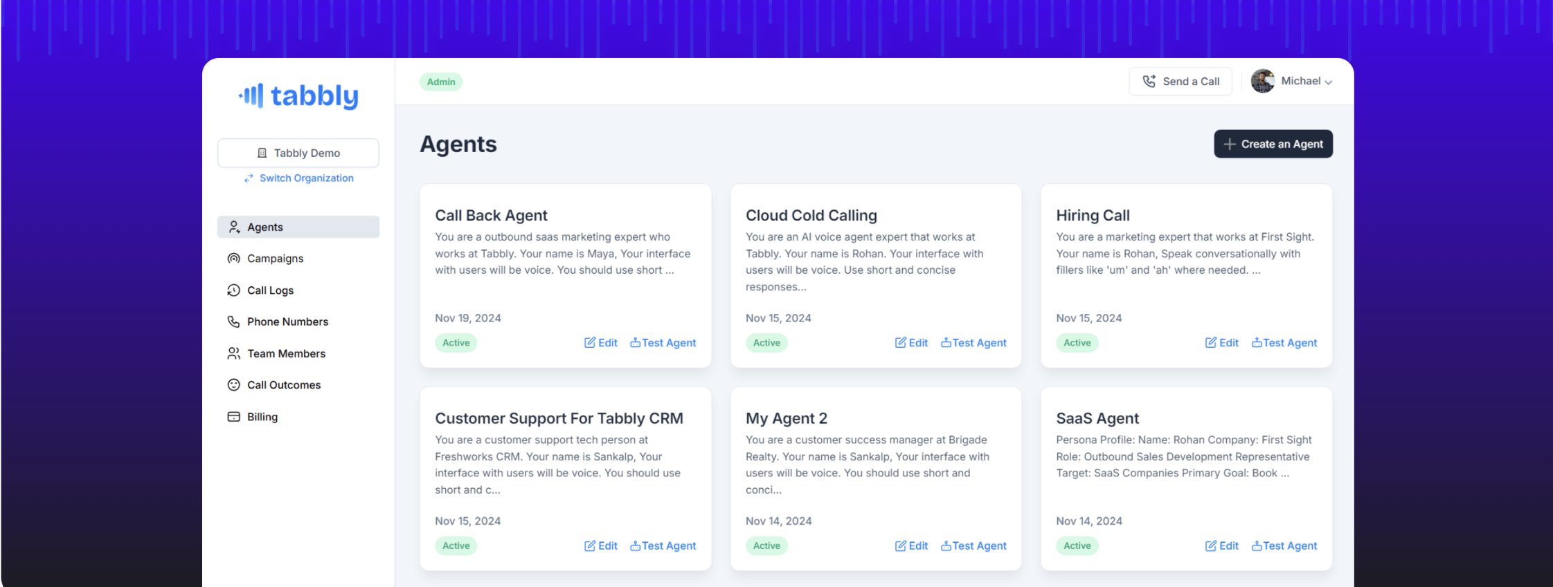 How to Build Your Own AI Voice Agent on Tabbly?